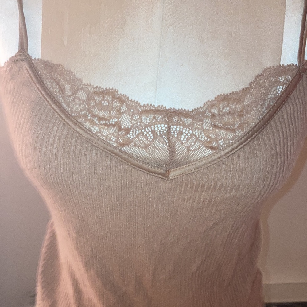 Abercrombie & Fitch Sleepwear Tan Lace Tank